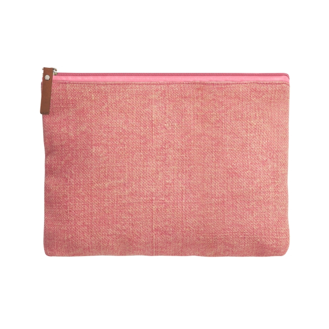Trousse de voyage en jute publicitaire - Anydays Rose