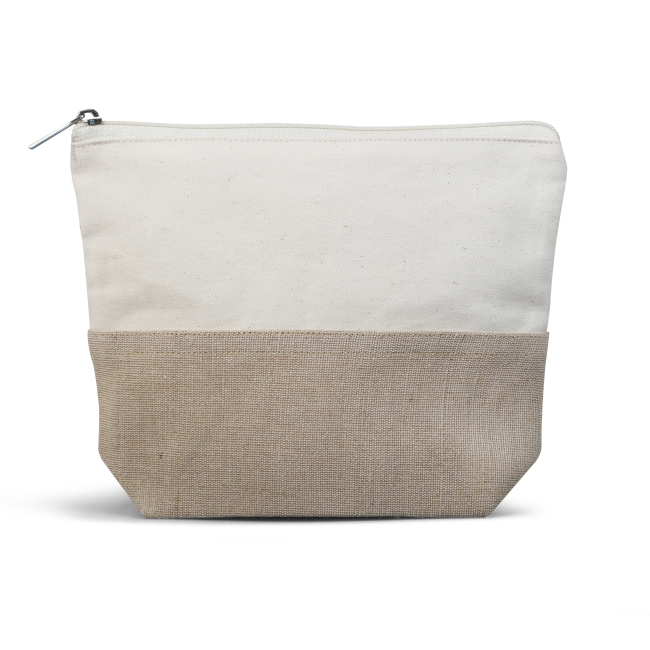 Trousse cosmétique publicitaire coton bio - Today Beige