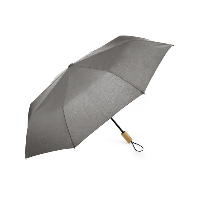 Parapluie pliable promotionnel - Ecorain Gris
