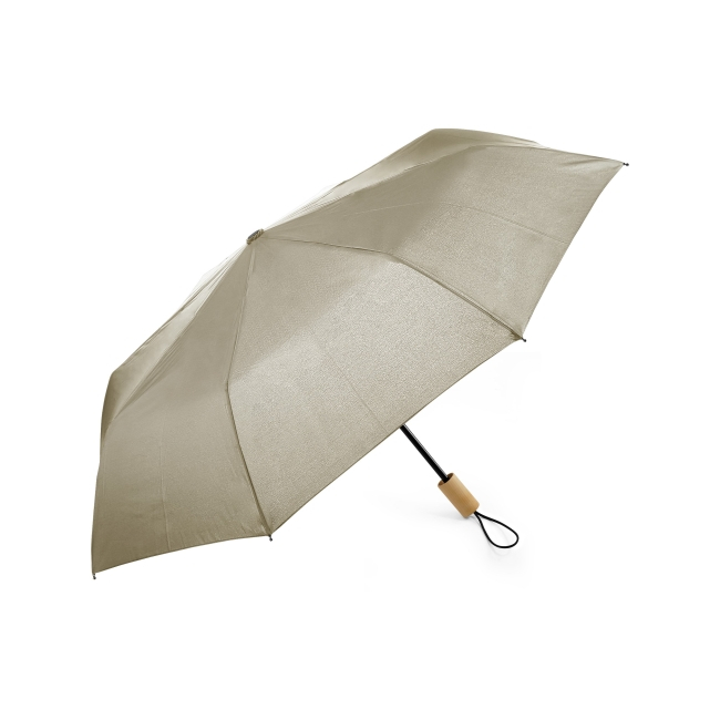 Parapluie pliable promotionnel - Ecorain Beige
