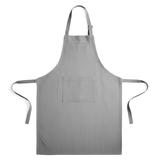 Ensemble tablier et torchon promotionnels STRIPCOOK Gris