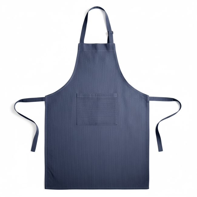 Ensemble tablier et torchon promotionnels STRIPCOOK Bleu