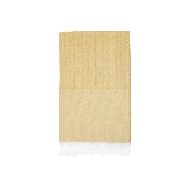 Fouta publicitaire coton recyclé SEAFOU Jaune