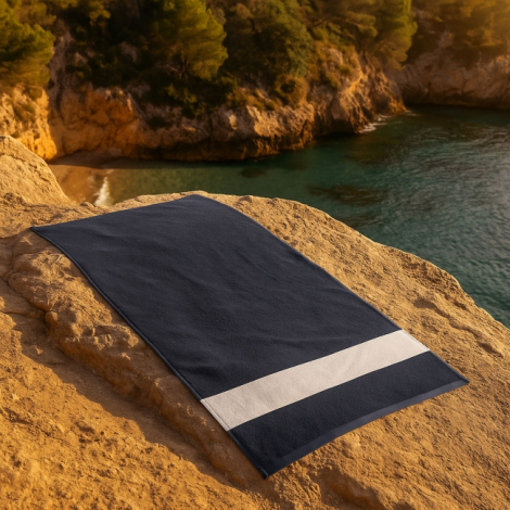 Serviette de sport personnalisable coton recyclé SEASPORT