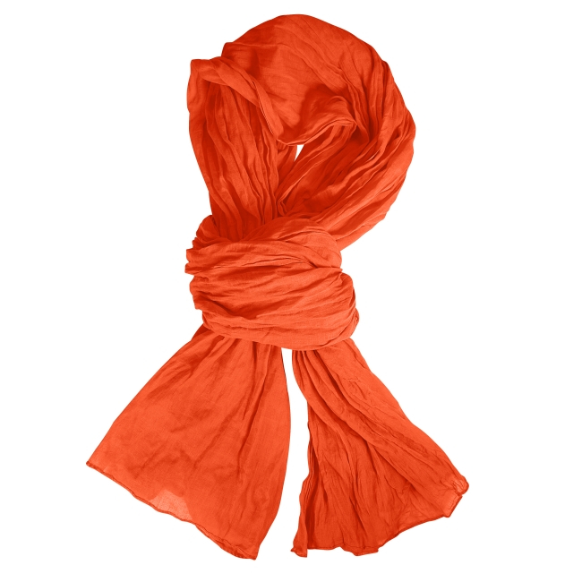 Chèche 3 en 1 100 % coton personnalisable - Lawrence Orange