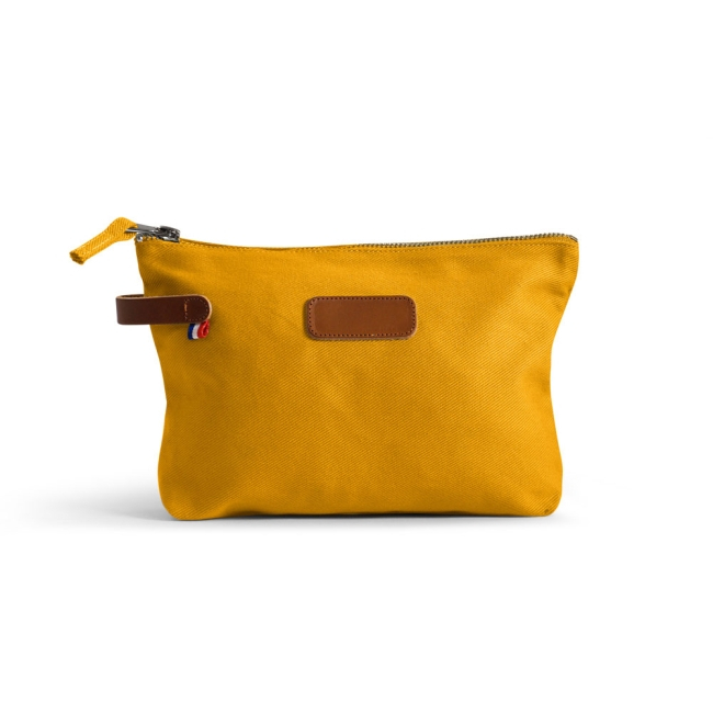 Trousse publicitaire en coton bio 360 g - Musette Jaune