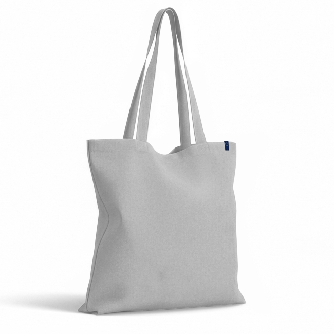 Sac shopping personnalisé coton bio - BIOTOTE Gris
