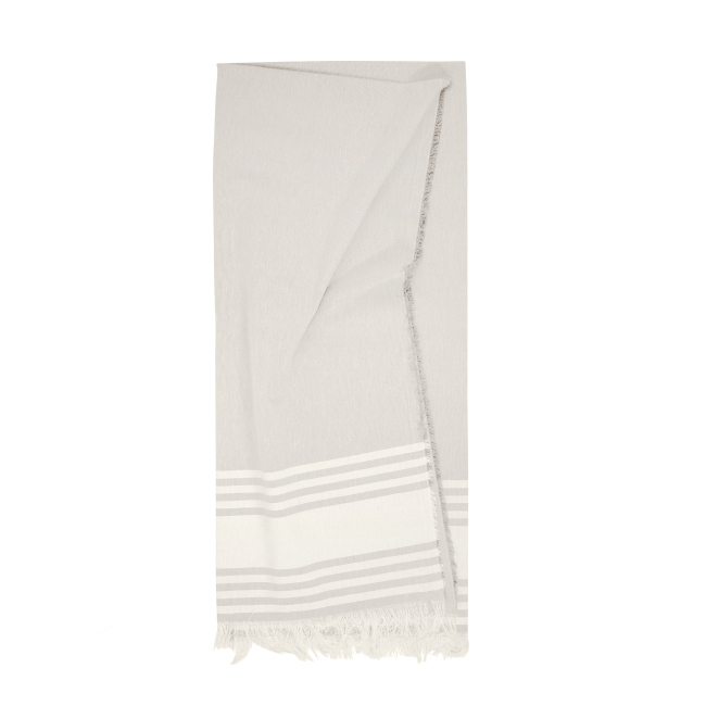 Fouta légère personnalisable - Sandy Gris