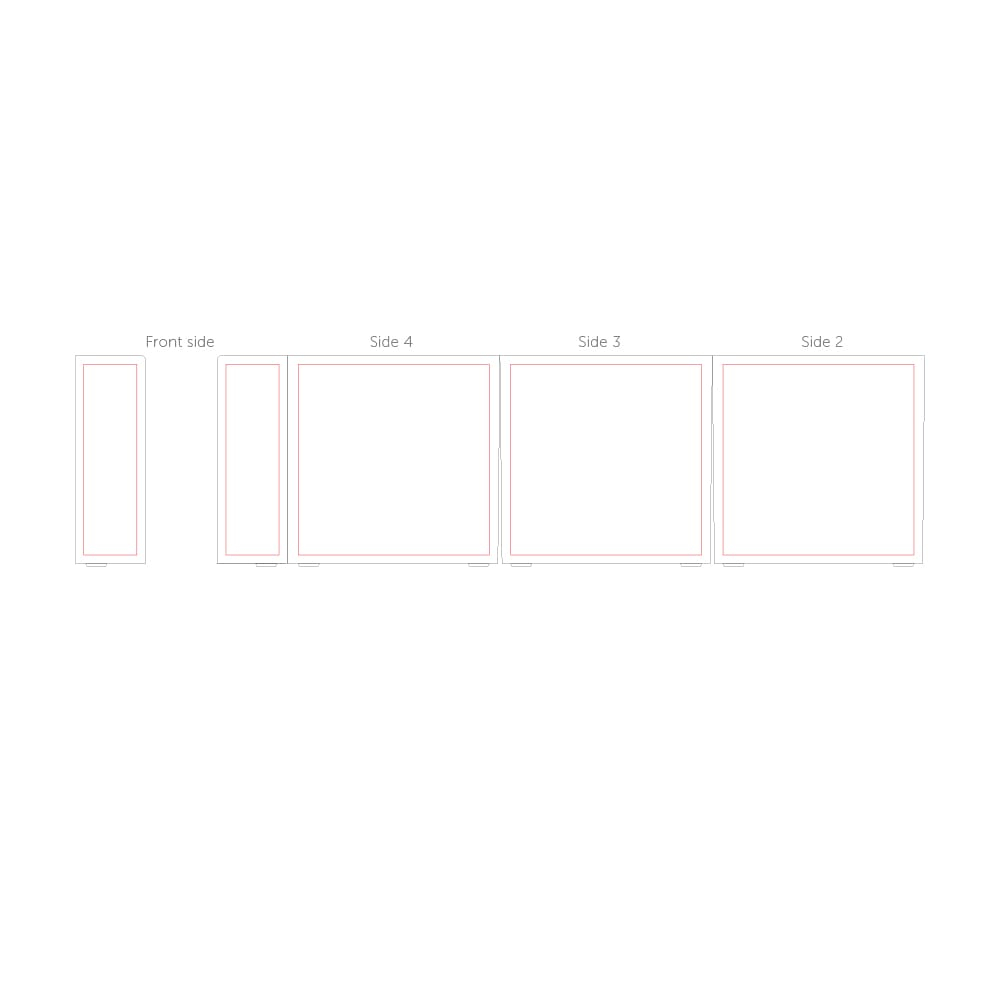 houder - 4 zijden Tout autour