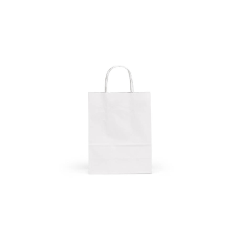 Sac en papier kraft blanc présenté de face sur fond neutre, sans marquage visible.