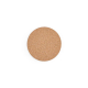 Vue de dessus d’un sous-verre rond en liège présenté seul sur fond neutre, sans marquage visible.