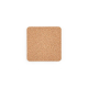 Sous-verre carré en liège aux angles arrondis présenté seul sur fond neutre, sans marquage visible.