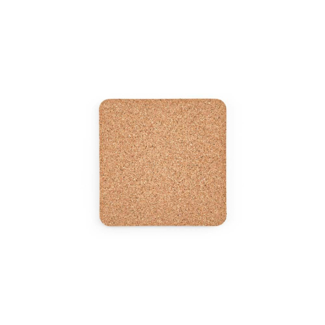 Sous-verre carré en liège 95 × 95 mm personnalisable Vhils