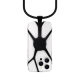 Coque de smartphone avec système de fixation noir en silicone en forme de croix et cordon attaché en partie haute, sans marquage