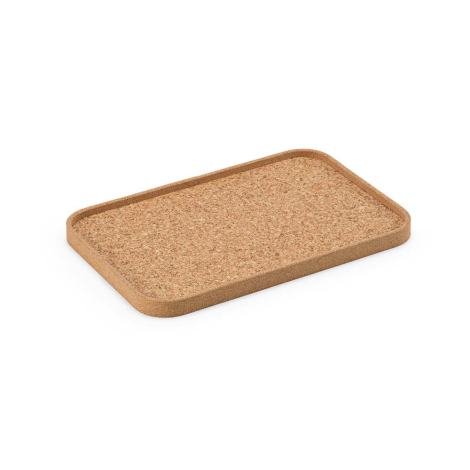 Plateau rectangulaire publicitaire en liège Waters