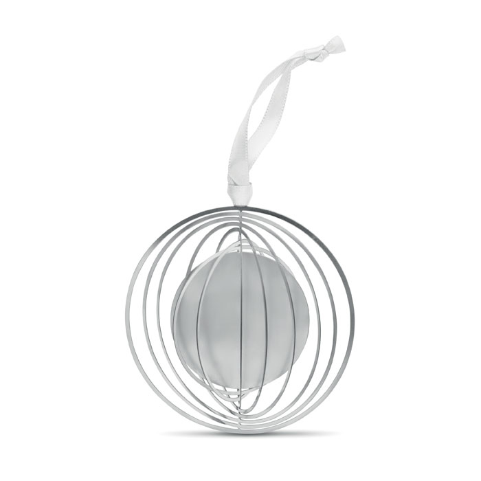 Décoration promotionnelle pliable avec ruban BUNO Argent