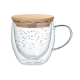 Tasse publicitaire 220 ml double paroi en verre SION Tasse publicitaire 220 ml double paroi en verre SION