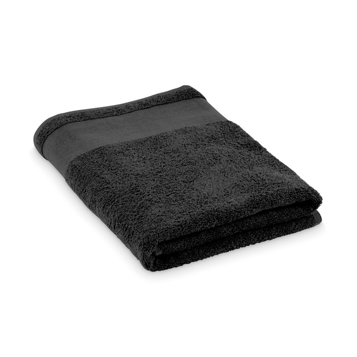 Serviette de bain en coton 380 g/m² 70 × 140 cm Island 70 Noir