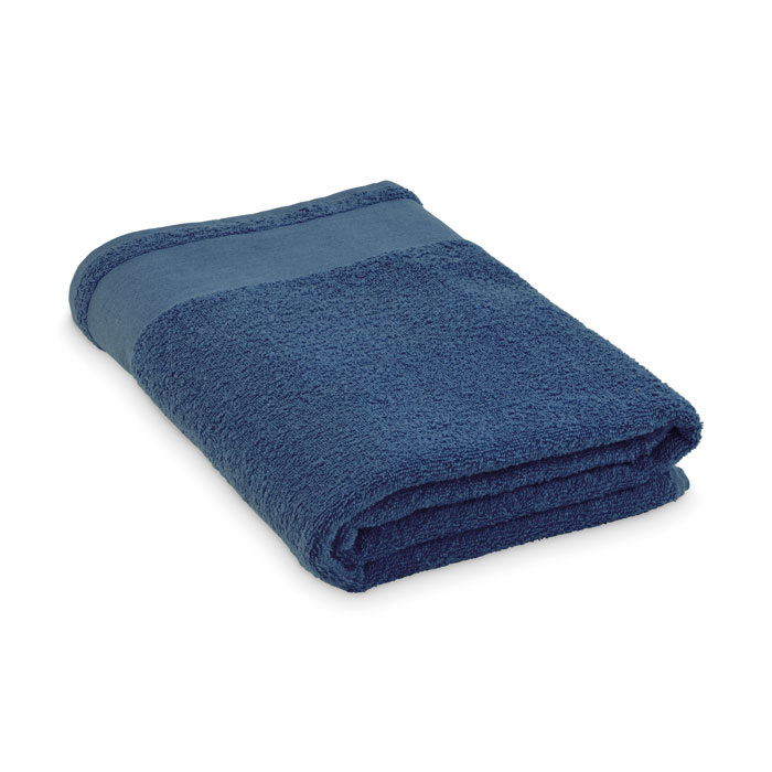 Grand drap de bain en coton 380 g/m² 100 × 150 cm Island 100 Bleu