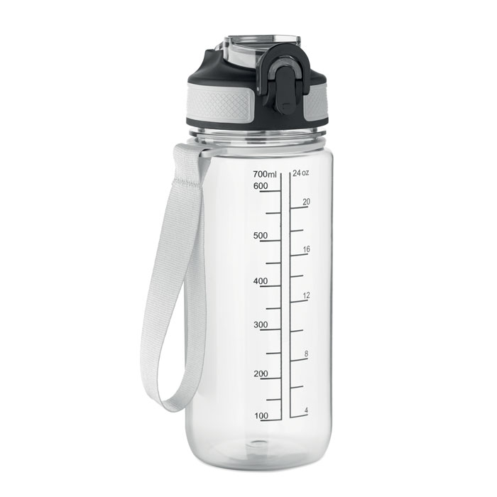 Bouteille sport 700 ml personnalisable en RPET Enkel Transparent