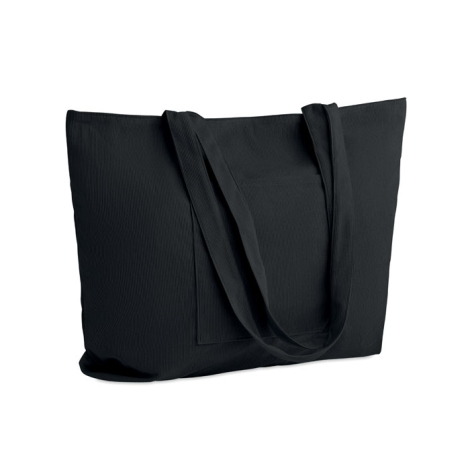 Grand sac shopping zippé personnalisable côtelé Cordy G