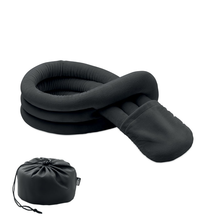 Coussin de voyage enveloppant personnalisable Wrap It Noir
