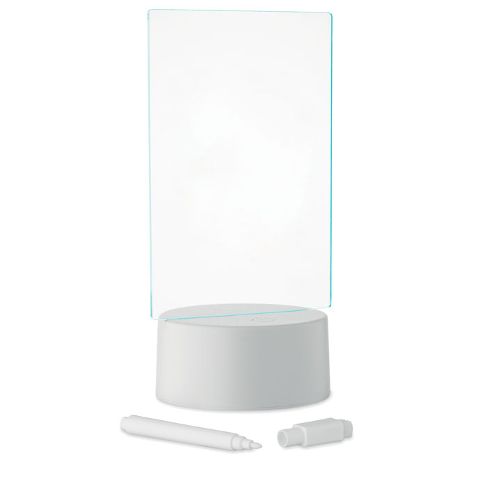 Tableau lumineux effaçable LED publicitaire Ledmemo Blanc