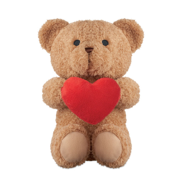 Ourson en peluche 23 cm à personnaliser Snuggle Rouge