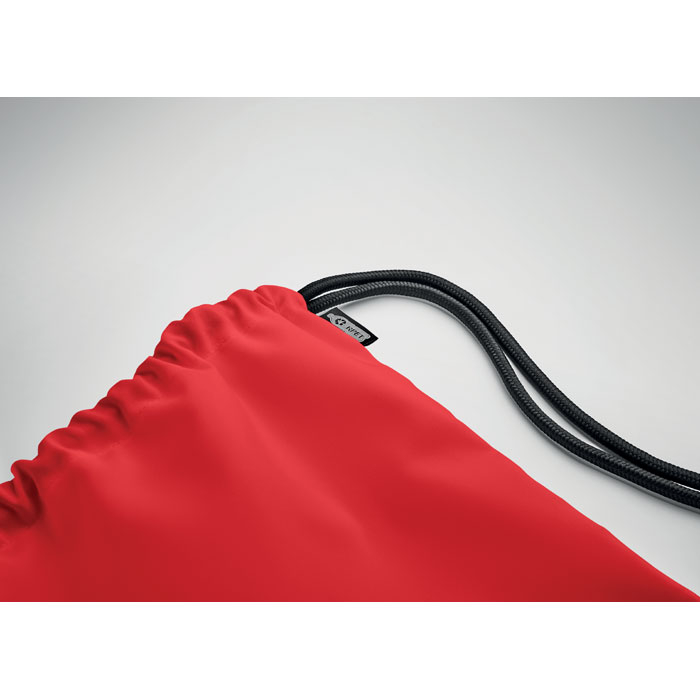 Grand sac à cordon personnalisable 300D RPET NIGHT Rouge
