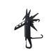 Outil multifonctions ouvert sous un autre angle avec plusieurs outils visibles, sans marquage apparent.