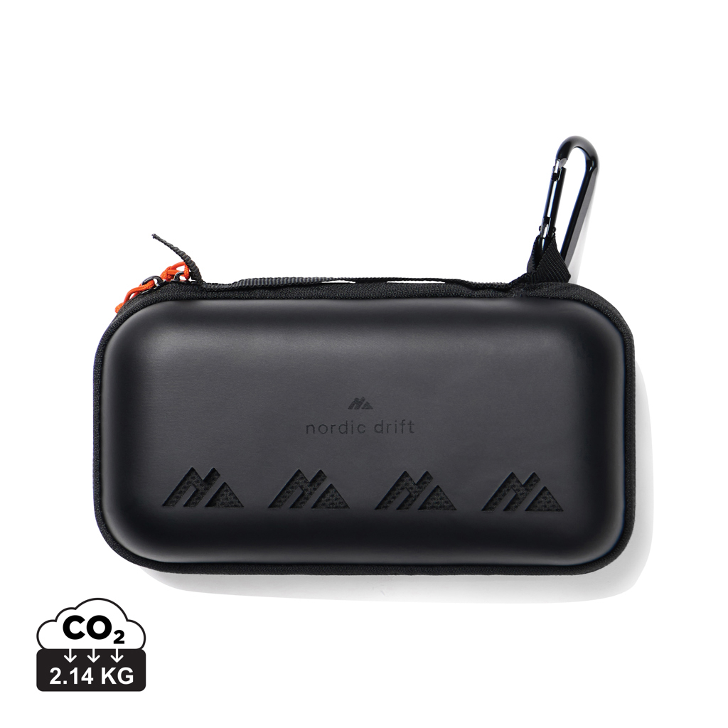 Serviette sport personnalisable 70 × 140 cm avec pochette Noir