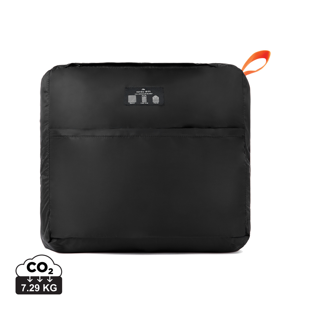 Couverture de voyage 3 en 1 à personnaliser Noir