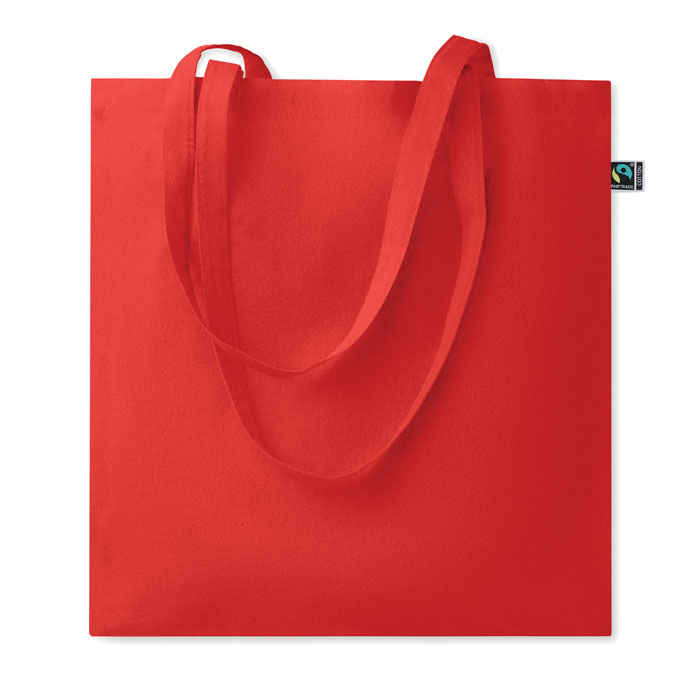 Sac shopping personnalisé coton Fairtrade 180g Osole+ Colour Rouge