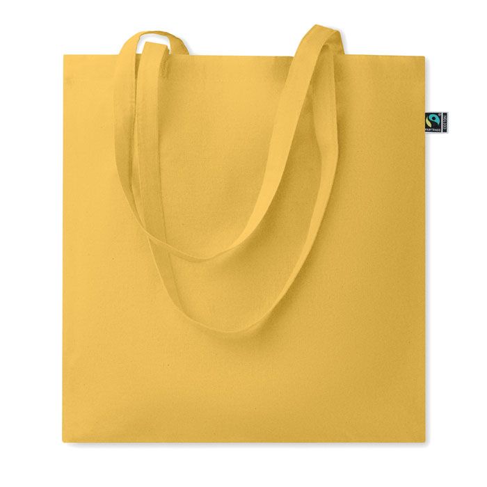 Sac shopping personnalisé coton Fairtrade 180g Osole+ Colour Jaune