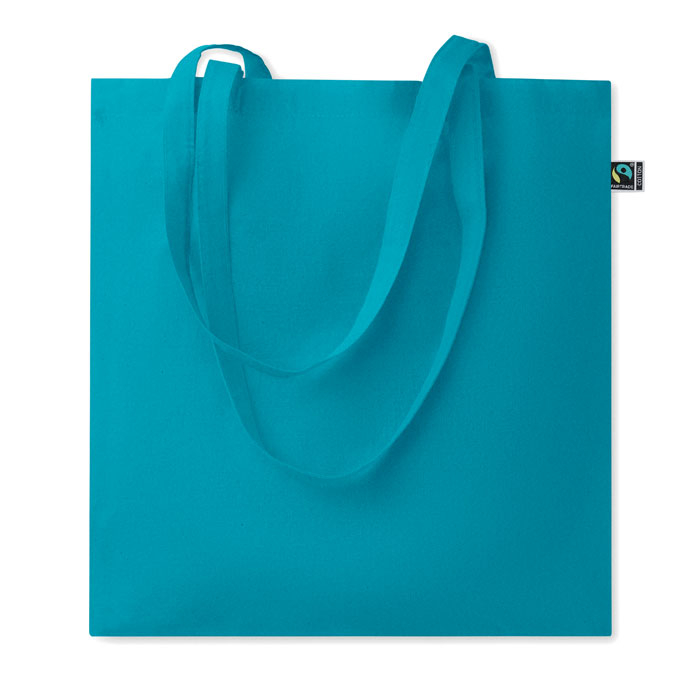 Sac shopping personnalisé coton Fairtrade 180g Osole+ Colour Turquoise