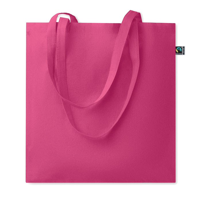 Sac shopping personnalisé coton Fairtrade 180g Osole+ Colour Fuchsia