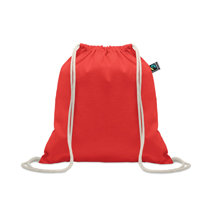 Sac à cordon en coton 180 g/m² à personnaliser Osole Draw Rouge