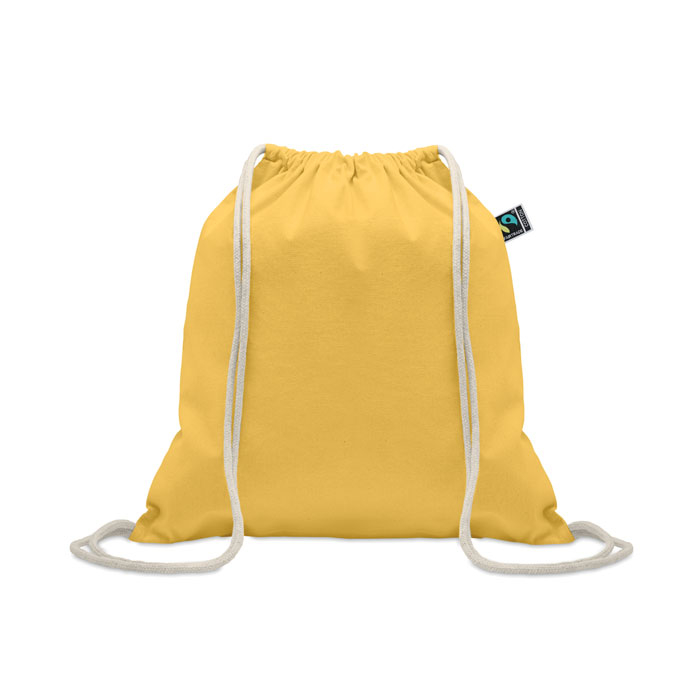 Sac à cordon en coton 180 g/m² à personnaliser Osole Draw Jaune