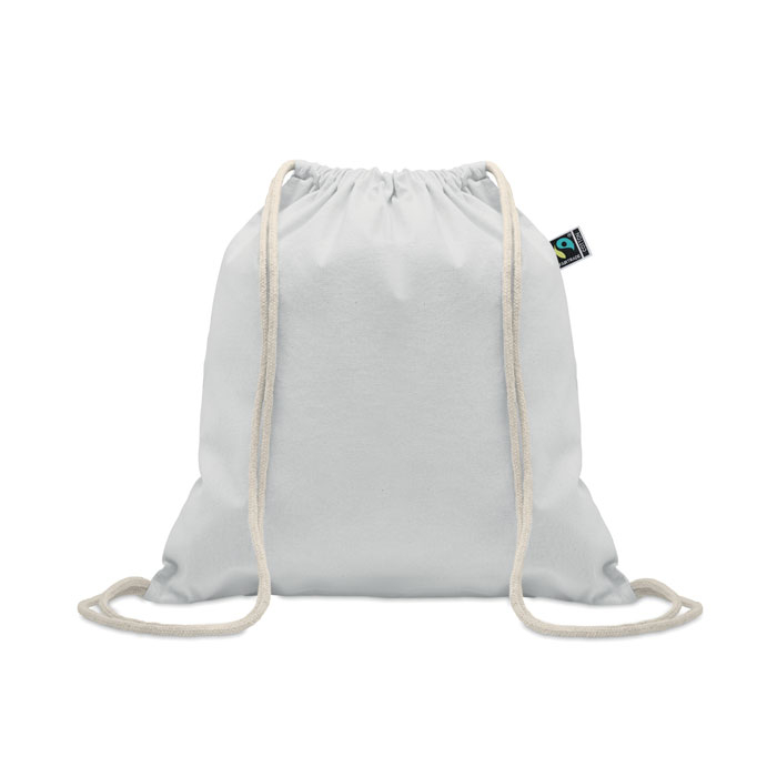 Sac à cordon en coton 180 g/m² à personnaliser Osole Draw Blanc