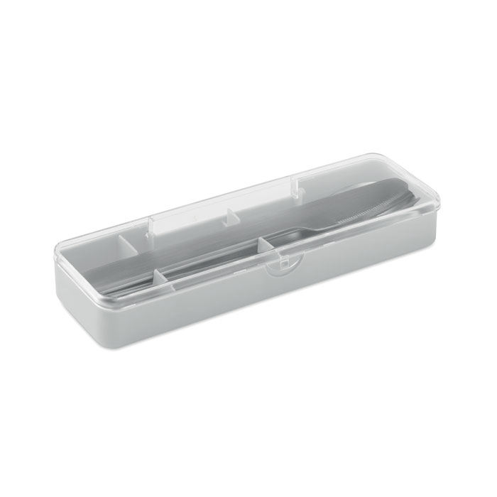 Set de 3 couverts personnalisable en acier inox Mesteck Gris