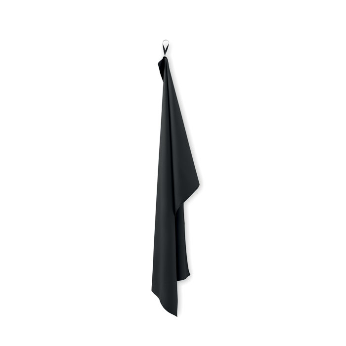 Drap de bain à personnaliser microfibre 70x120 cm Atoll 70 Noir