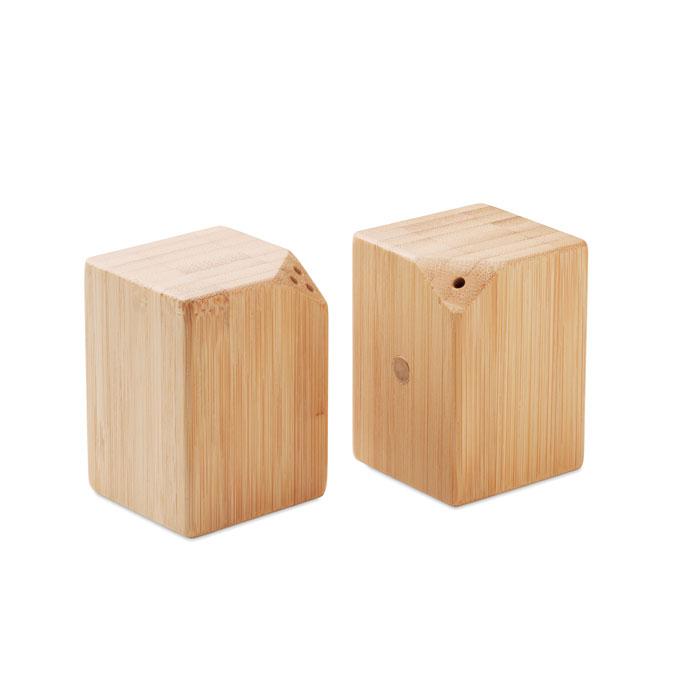 Set magnétique sel et poivre en bambou personnalisable Both Bois