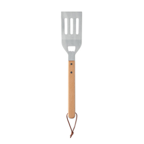 Spatule barbecue personnalisée manche bois de hêtre Opencook