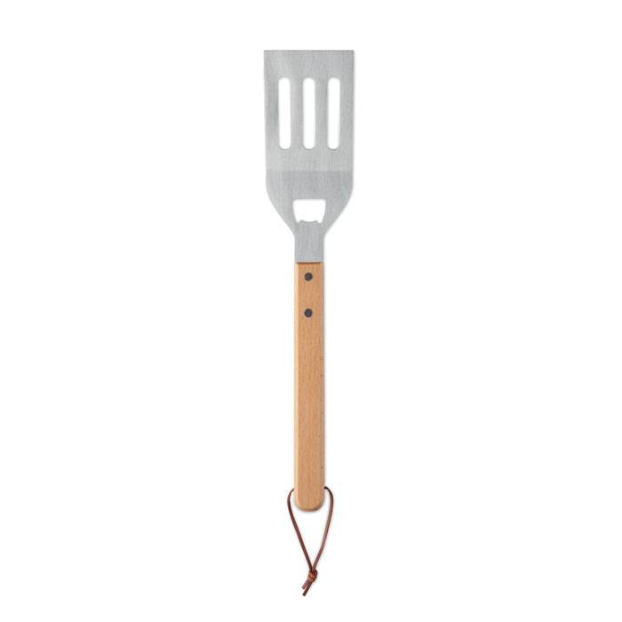 Spatule barbecue personnalisée manche bois de hêtre Opencook Bois