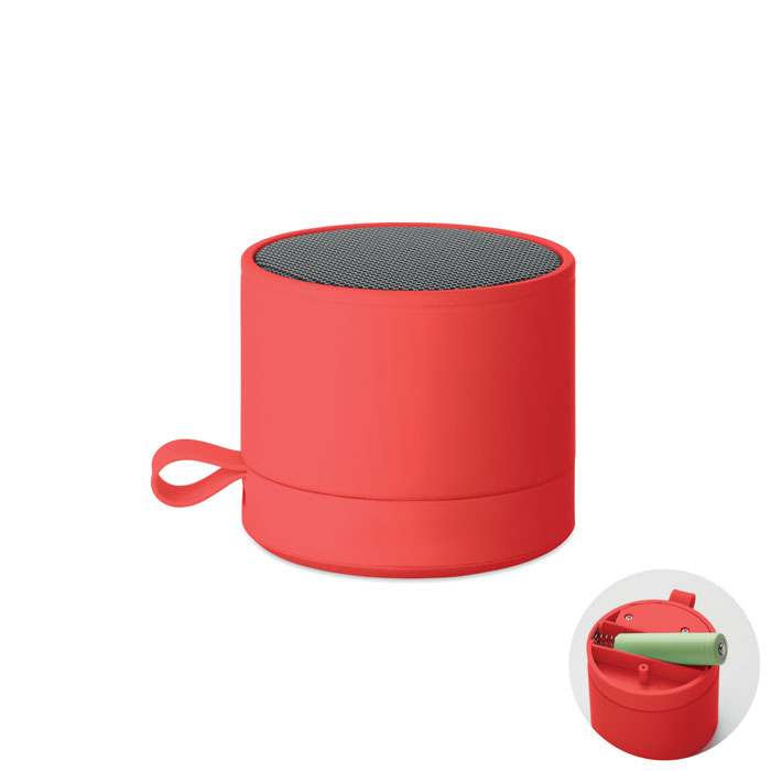 Haut-parleur sans fil personnalisable en métal Recar Rouge