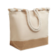 Sac de plage promotionnel en toile 280 g/m² et jute Makenke Sac de plage promotionnel en toile 280 g/m² et jute Makenke