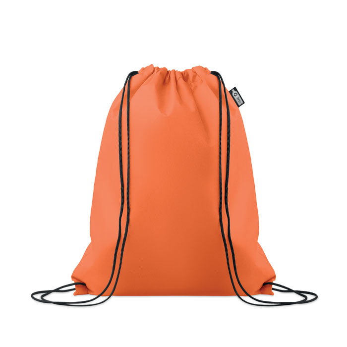 Sac à cordon RPET non tissé 80 g/m² à personnaliser Daffy Orange