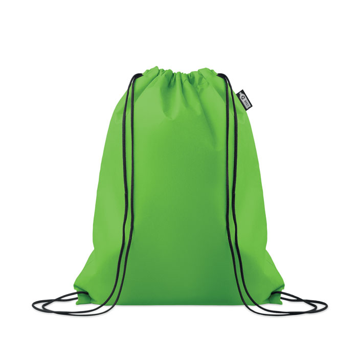 Sac à cordon RPET non tissé 80 g/m² à personnaliser Daffy lime