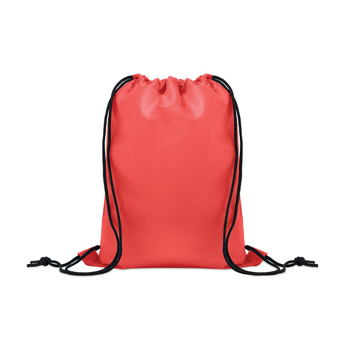 Sac à cordon promotionnel pour enfant en PET recyclé Shoop Kids Rouge