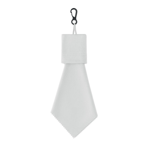 Lingette personnalisée en RPET avec pochette crochet Clear